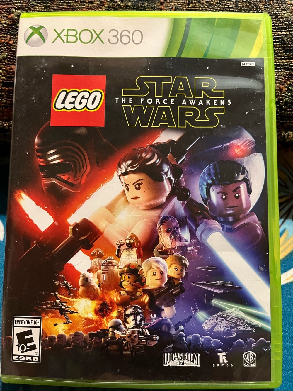 Lego Star Wars Xbox 360 Game Cover — Black & Green
